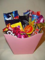 Cesta Cachepot Media  e de chocolate